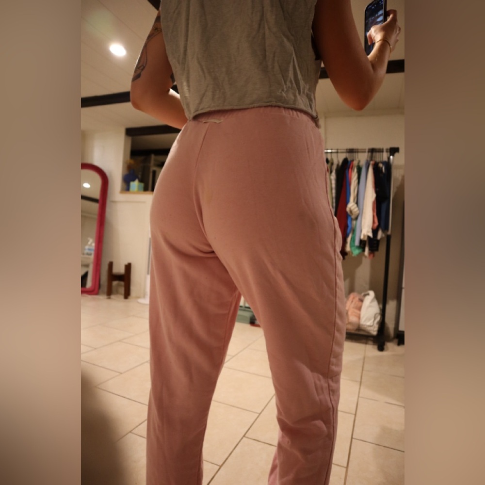 Baby Pink Adidas Logomania Sweatpants